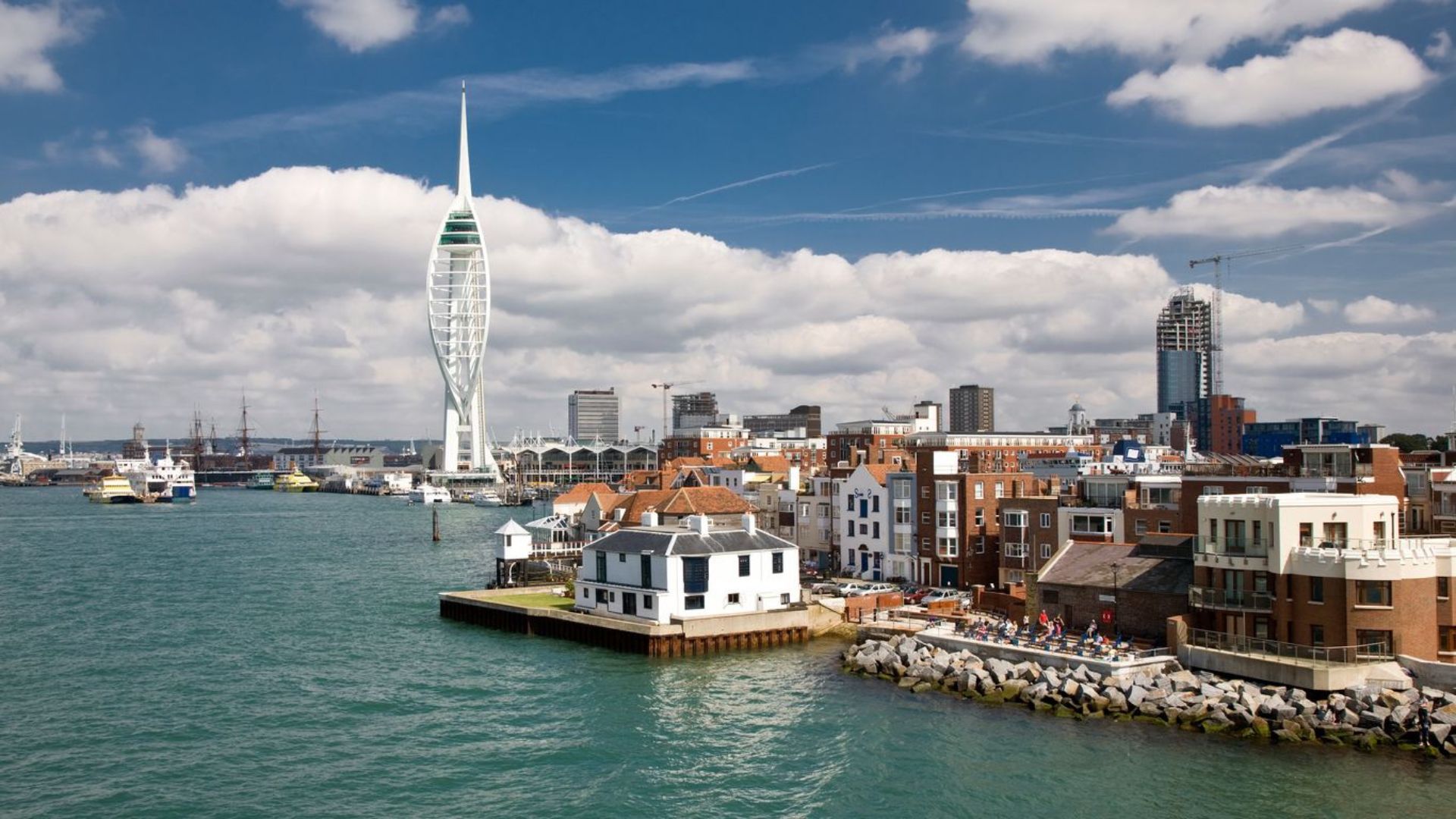Spinnaker Tower and Portsmouth harbour